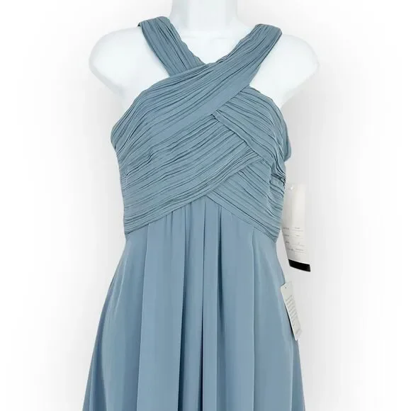 Bill Levkoff Women's Bridesmaid Dress size 0 Slate Formal Dress style 7016N Bill Levkoff Women's Bridesmaid Dress size 0 Slate Formal Dress style 7016N